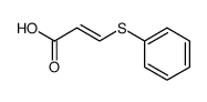 3-phenylthio-2(Z)-propenoic acid Structure