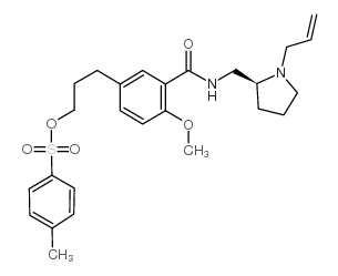 BENZAMIDE, 2-METHOXY-5-[3-[[(4-METHYLPHENYL)SULFONYL]OXY]PROPYL]-N-[[1-(2-PROPENYL)-2-PYRROLIDINYL]METHYL]- picture