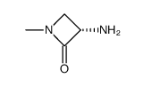 2-Azetidinone,3-amino-1-methyl-,(S)-(9CI) structure