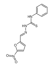 1-((5-nitrofuran-2-yl)methylene)-4-phenylthiosemicarbazone Structure