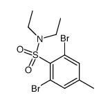 N,N-diethyl-2,6-dibromo-p-toluenesulfonamide结构式