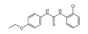 N-(4-ethoxy-phenyl)-N'-(2-chloro-phenyl)-thiourea结构式