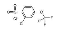 2-CHLORO-4-TRIFLUOROMETHOXY-BENZENESULFONYL CHLORIDE结构式