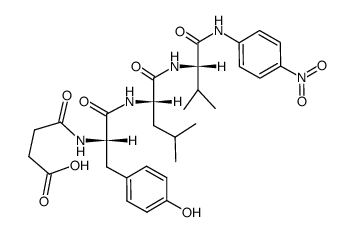 succinyl-tyrosyl-leucyl-valine-4-nitroanilide结构式