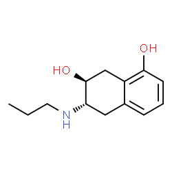 1,7-Naphthalenediol, 5,6,7,8-tetrahydro-6-(propylamino)-, trans- (9CI) Structure