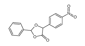 2-phenyl-5-(4-nitrophenyl)-1,3-dioxolan-4-one结构式