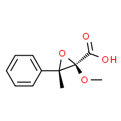 Oxiranecarboxylic acid, 2-methoxy-3-methyl-3-phenyl-, trans- (9CI)结构式