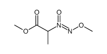 Propanoic acid, 2-(methoxy-NNO-azoxy)-, methyl ester (9CI)结构式