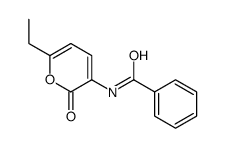 N-(6-ethyl-2-oxopyran-3-yl)benzamide结构式