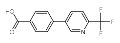 4-(6-(Trifluoromethyl)pyridin-3-yl)benzoic acid Structure