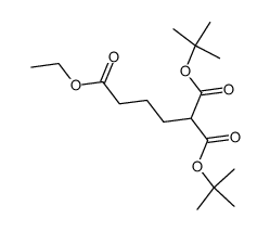 1,1-di-tert-butyl 4-ethyl butane-1,1,4-tricarboxylate结构式