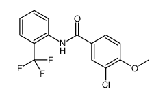 Benzamide, 3-chloro-4-methoxy-N-[2-(trifluoromethyl)phenyl] Structure