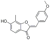 (2Z)-6-羟基-2-(4-甲氧基苯亚甲基)-7-甲基-1-苯并呋喃-3(2H)-酮结构式