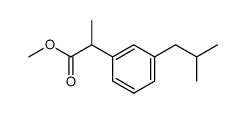 methyl 2-(3-isobutylphenyl)propanoate结构式