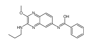 N-[2-methoxy-3-(propylamino)quinoxalin-6-yl]benzamide Structure