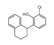 2-chloro-6-(1,2,3,4-tetrahydronaphthalen-1-yl)phenol结构式