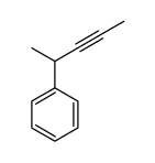 pent-3-yn-2-ylbenzene结构式