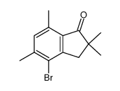 4-bromo-2,2,5,7-tetramethylindan-1-one结构式