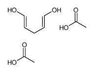 acetic acid,penta-1,4-diene-1,5-diol结构式