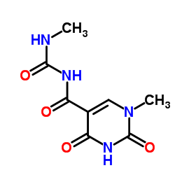 1-Methyl-N-(methylcarbamoyl)-2,4-dioxo-1,2,3,4-tetrahydro-5-pyrimidinecarboxamide Structure