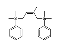 [4-[dimethyl(phenyl)silyl]-2-methylbut-2-enyl]-dimethyl-phenylsilane Structure