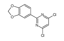 2-(1,3-benzodioxol-5-yl)-4,6-dichloropyrimidine Structure