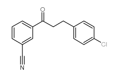 3-(4-CHLOROPHENYL)-3'-CYANOPROPIOPHENONE structure