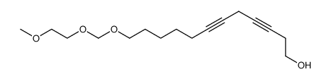 12-((2-methoxyethoxy)methoxy)-3,6-dodecadiyn-1-ol Structure