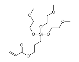 3-[tris(2-methoxyethoxy)silyl]propyl prop-2-enoate结构式