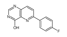 6-(4-fluorophenyl)-1H-pyrido[3,2-d]pyrimidin-4-one结构式