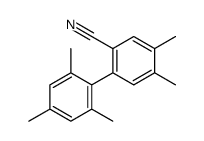 4,5-dimethyl-2-(2,4,6-trimethylphenyl)benzonitrile结构式