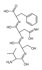 (2S)-2-[[(2S)-4-amino-2-[[(2S)-2-[[(2S)-2-amino-3-methylbutanoyl]amino]-3-hydroxypropanoyl]amino]-4-oxobutanoyl]amino]-3-phenylpropanoic acid Structure