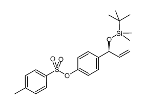 toluene-4-sulfonic acid 4-[(S)-1-(tert-butyldimethylsilanyloxy)allyl]phenyl ester Structure