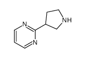 2-pyrrolidin-3-ylpyrimidine Structure