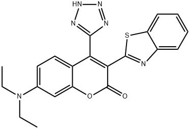 3-Benzothiazol-2-yl-7-diethylaMino-4-(1H-tetrazol-5-yl)-chroMen-2-one picture