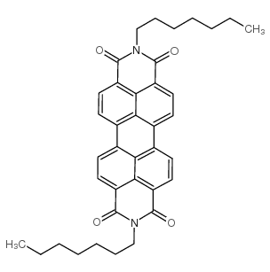 N,N'-二庚基-3,4,9,10-per二羧酰亚胺结构式