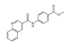 methyl 4-[(3-quinolinylcarbonyl)amino]benzoate结构式