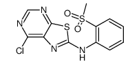 (7-Chloro-thiazolo[5,4-d]pyrimidin-2-yl)-(2-methanesulfonyl-phenyl)-amine Structure