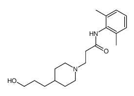 N-(2,6-Dimethyl-phenyl)-3-[4-(3-hydroxy-propyl)-piperidin-1-yl]-propionamide结构式