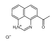 1-(1H-perimidin-1-ium-4-yl)ethanone,chloride Structure