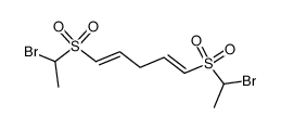 1,5-bis((α-bromoethyl)sulfonyl)-1,4-pentadiene结构式