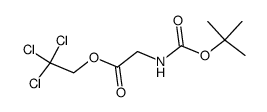 2,2,2-trichloroethyl N-Boc glycinate Structure