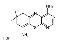 7,7-dimethyl-6,8-dihydropyrimido[4,5-b][1,4]benzothiazine-4,9-diamine,hydrobromide结构式