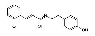 3-(2-hydroxyphenyl)-N-[2-(4-hydroxyphenyl)ethyl]prop-2-enamide结构式