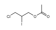 3-chloro-2-iodopropyl acetate Structure