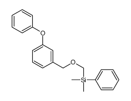 dimethyl-[(3-phenoxyphenyl)methoxymethyl]-phenylsilane Structure