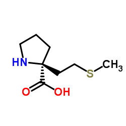 2-[2-(Methylsulfanyl)ethyl]-D-proline结构式