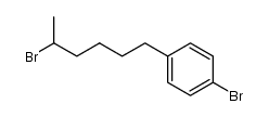 1-bromo-4-(5-bromohexyl)benzene结构式