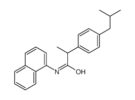 2-[4-(2-methylpropyl)phenyl]-N-naphthalen-1-ylpropanamide结构式