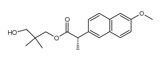 3-hydroxy-2,2-dimethylpropyl (S)-2-(6-methyoxy-2-naphtyl)propionate Structure